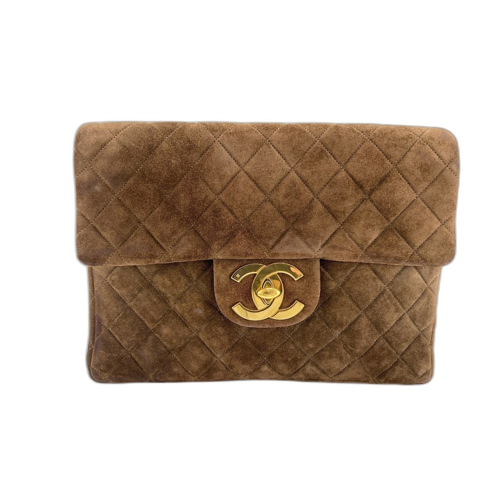Chanel Matelassé Backpack, Brown
